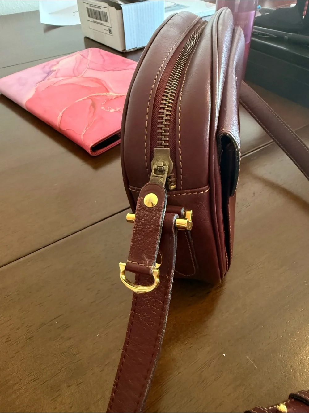 Cartier vintage leather